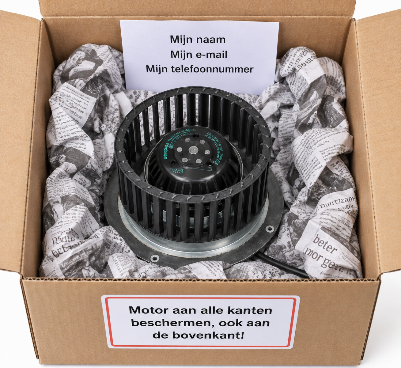 Nibe WTW-motor reviseren – R2E140-AL20-43 - Afbeelding 4