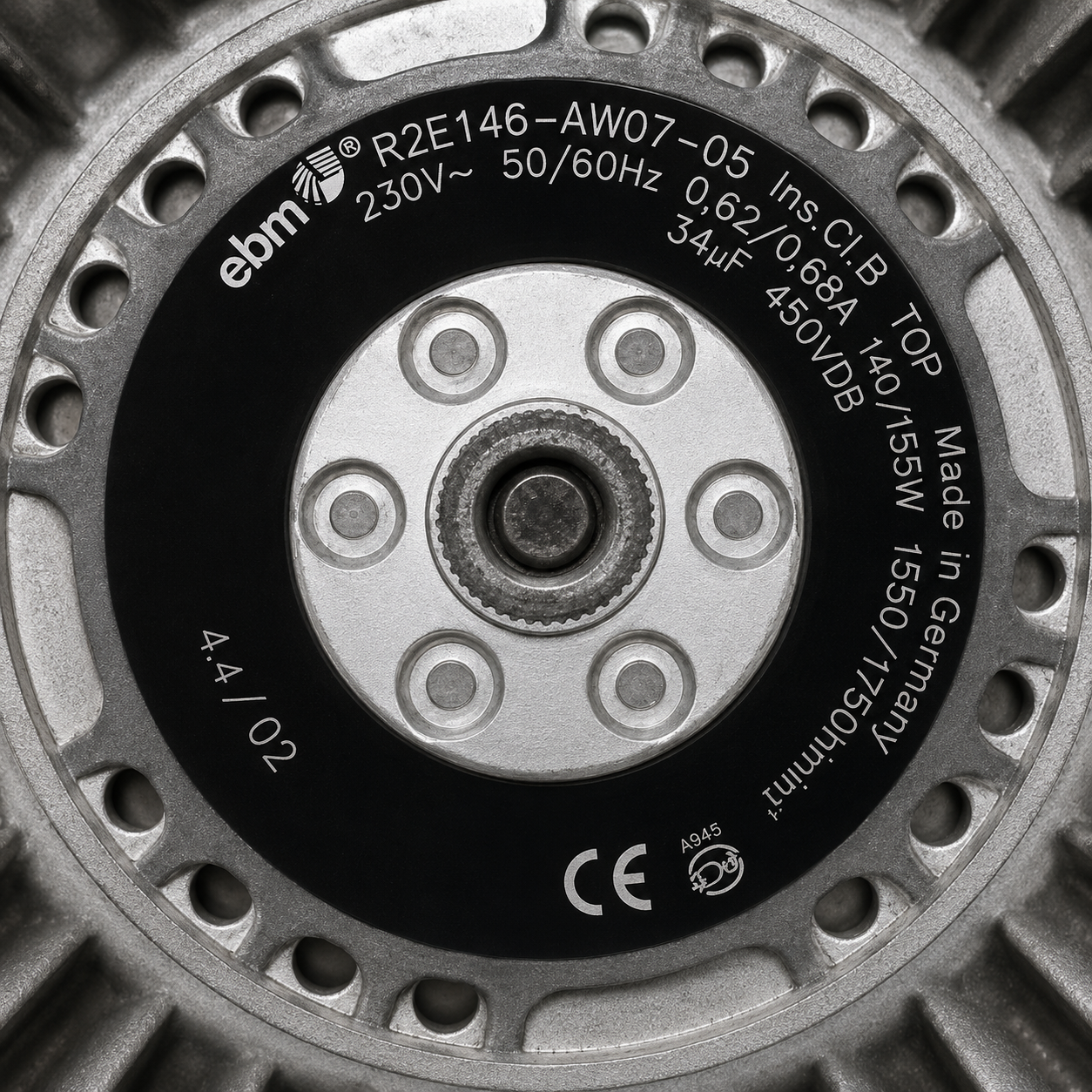 Orcon MVS-8/14TP motor – R2E146-AW07-05 – detailfoto 1