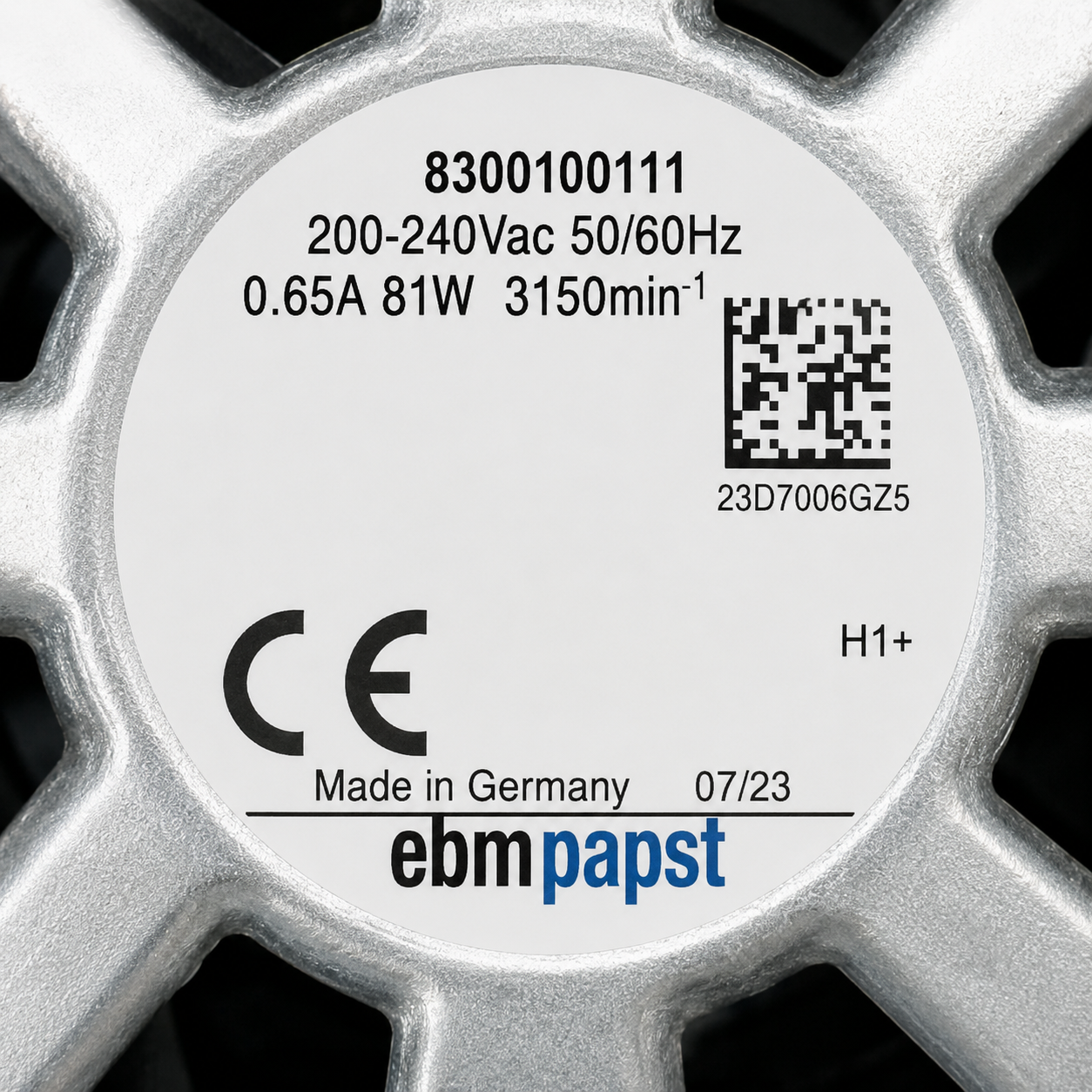 Zehnder ComfoAir Q350 / E300 / E400 motor – 8300100111 – detailfoto 2