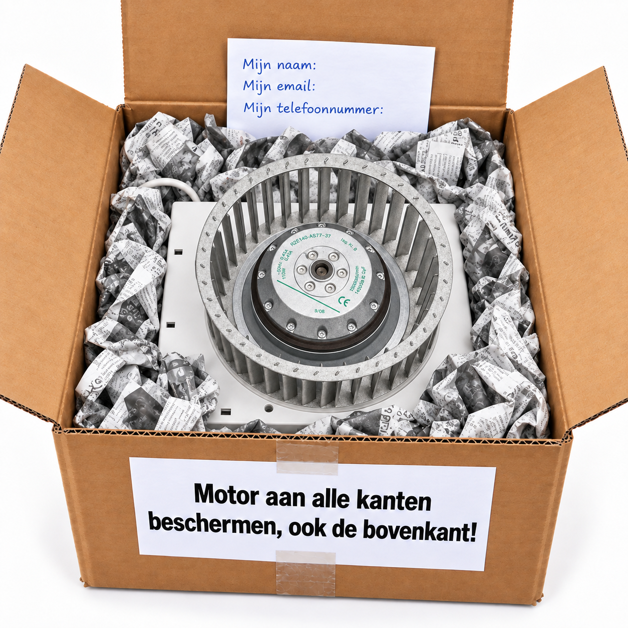Orcon MVS-8P R4E160 veilig verpakt