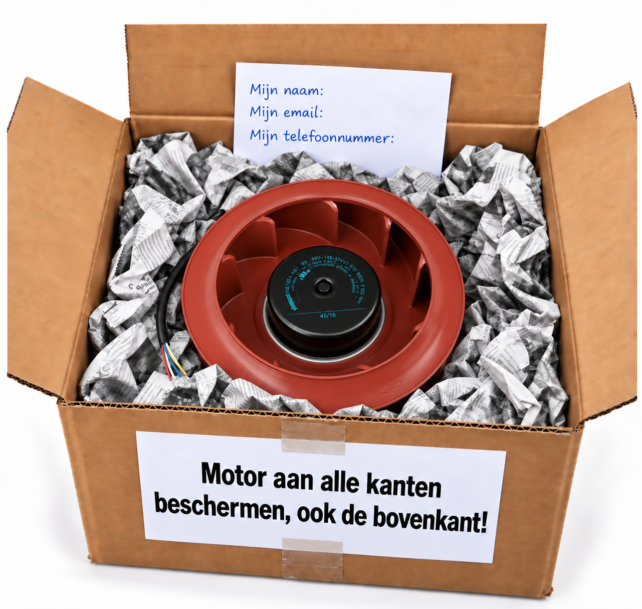 Brink Renovent HR 400 R1G220 motor volledig beschermd in doos