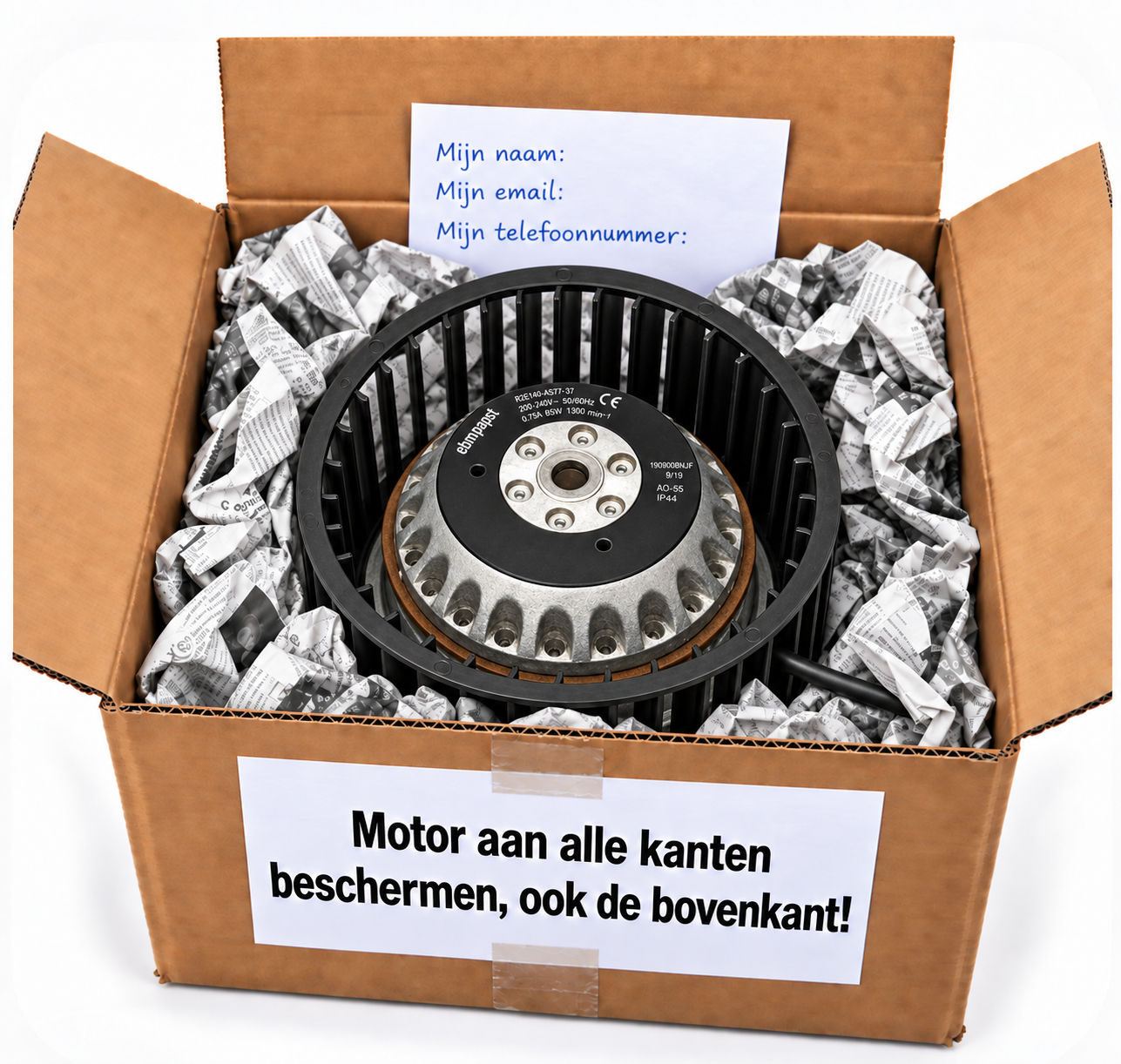 Renson Xtravent Basic R2E140-AS77-65 volledig beschermd in doos