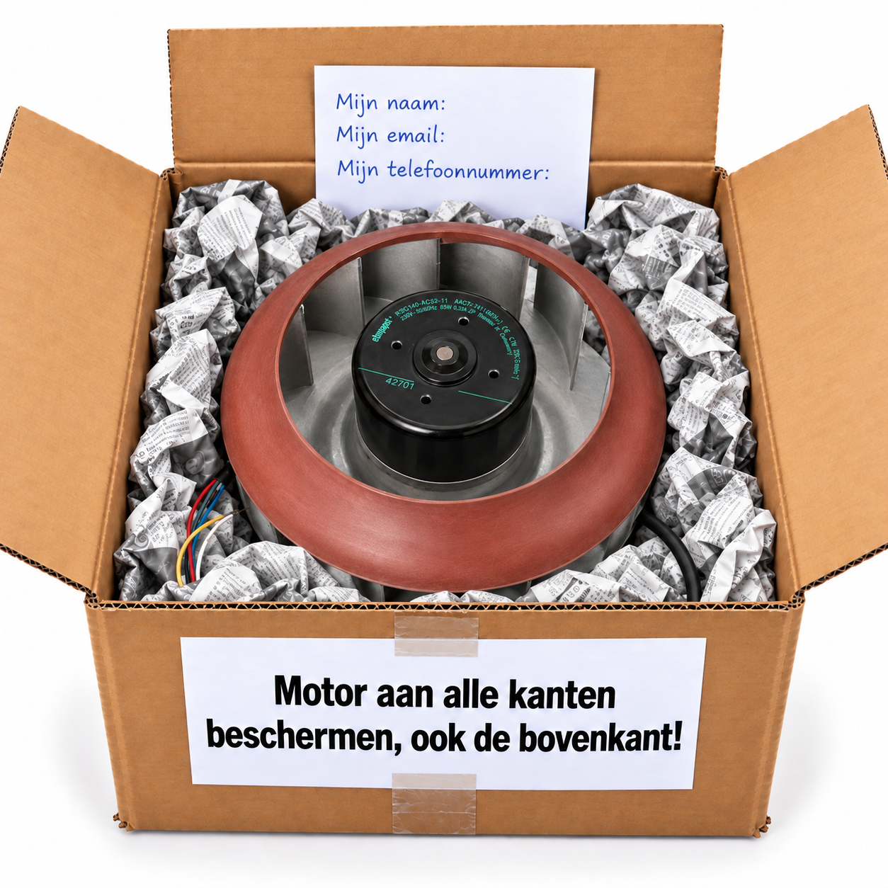 Itho CVD 473 / CVE ECO motor reviseren – R1G185-AC13-11 - Afbeelding 4