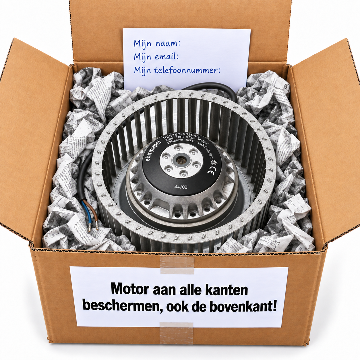 Orcon MVS-8/14TP motor reviseren – R2E146-AW07-05 - Afbeelding 3
