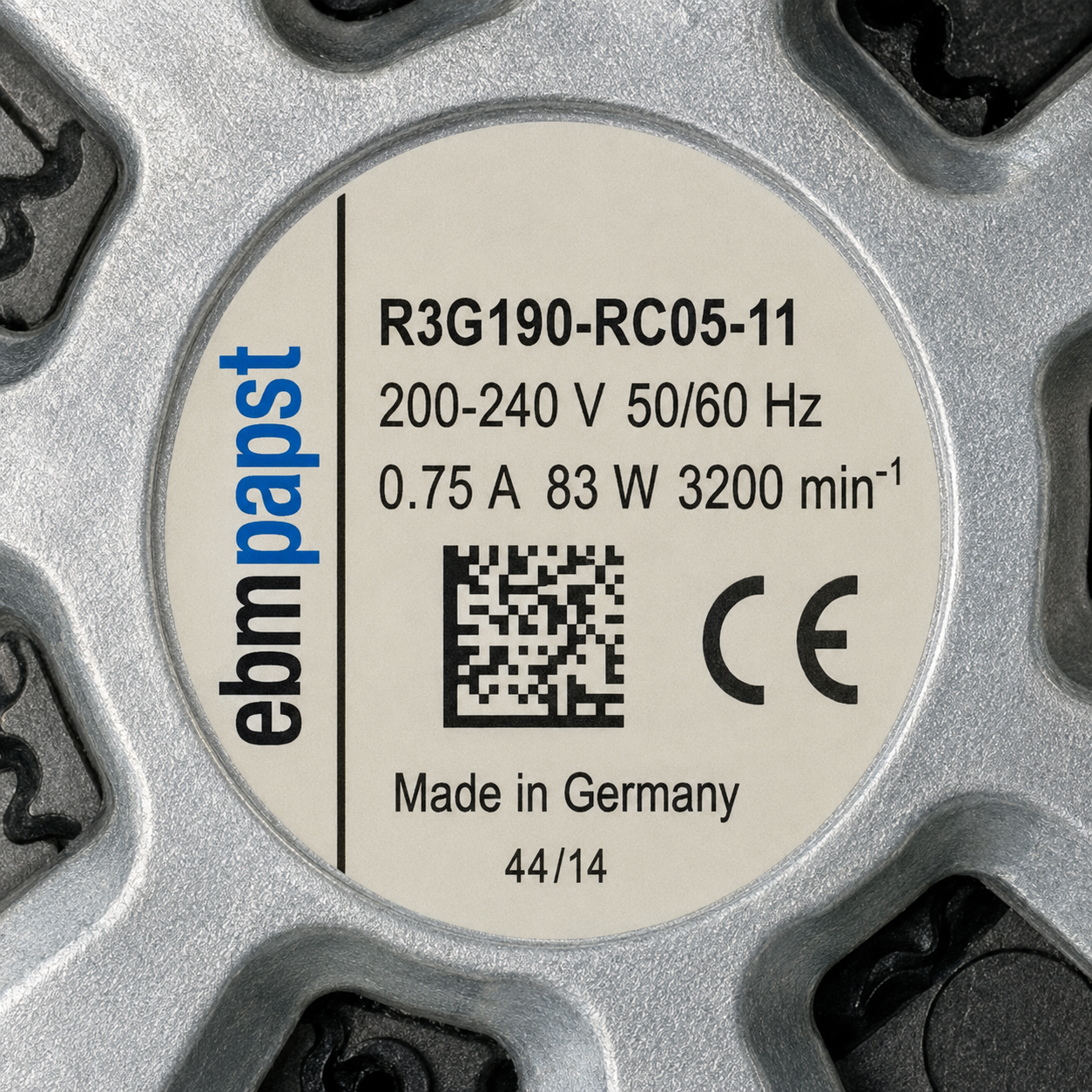 Zehnder E300 motor – R3G190-RC05-29 – detailfoto 2