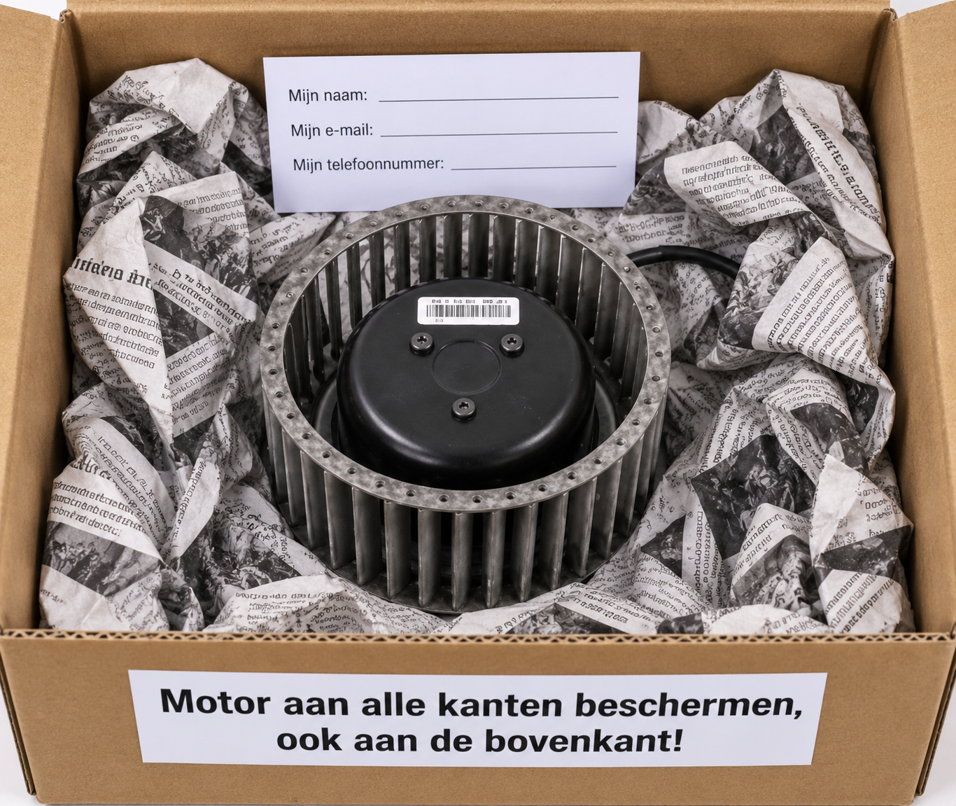 Orcon HRV-400 motor reviseren – Wellington DD070AA01 - Afbeelding 4
