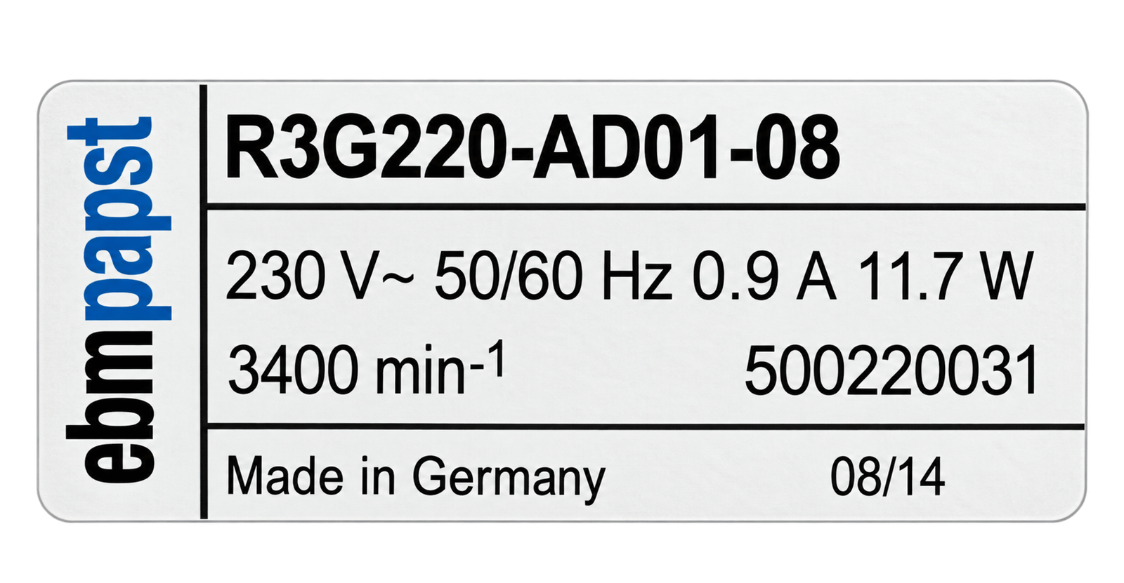 Zehnder WHR 950 motor reviseren – R3G220-AD01-08 - Afbeelding 3