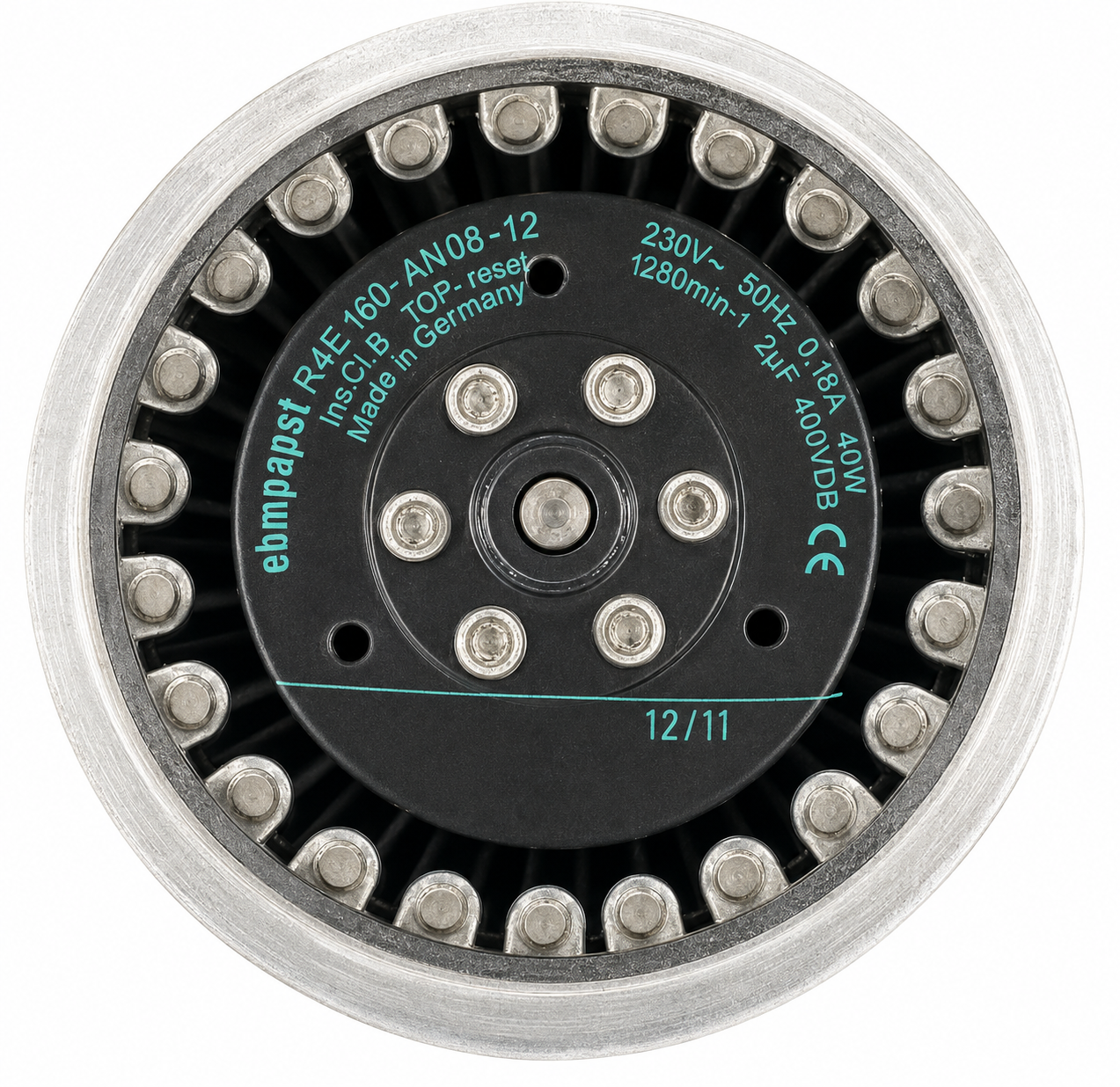 Renson Xtravent Modus Bahia R4E160-AN08-12 motor typeplaatje